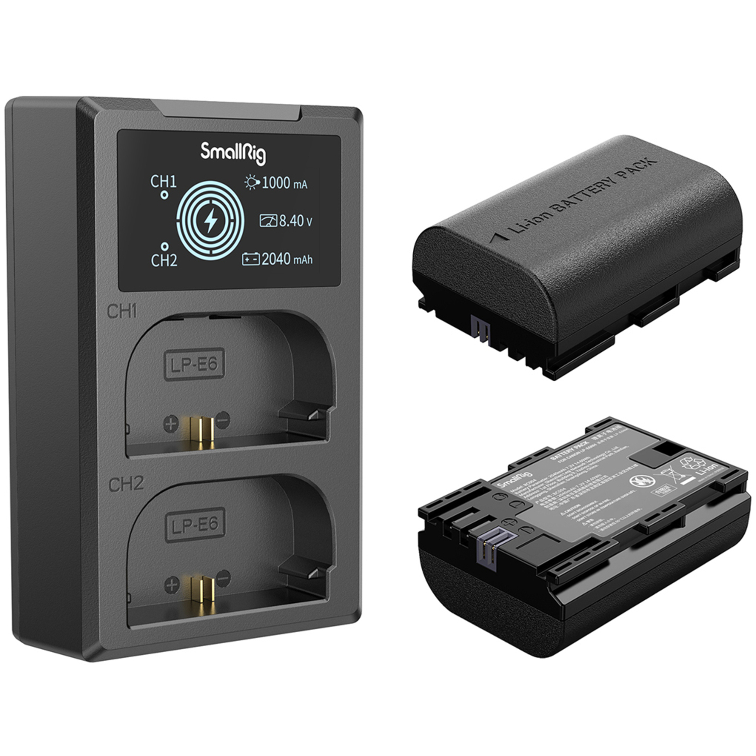 SmallRig LP-E6NH Akku und Ladegerät Kit 3821