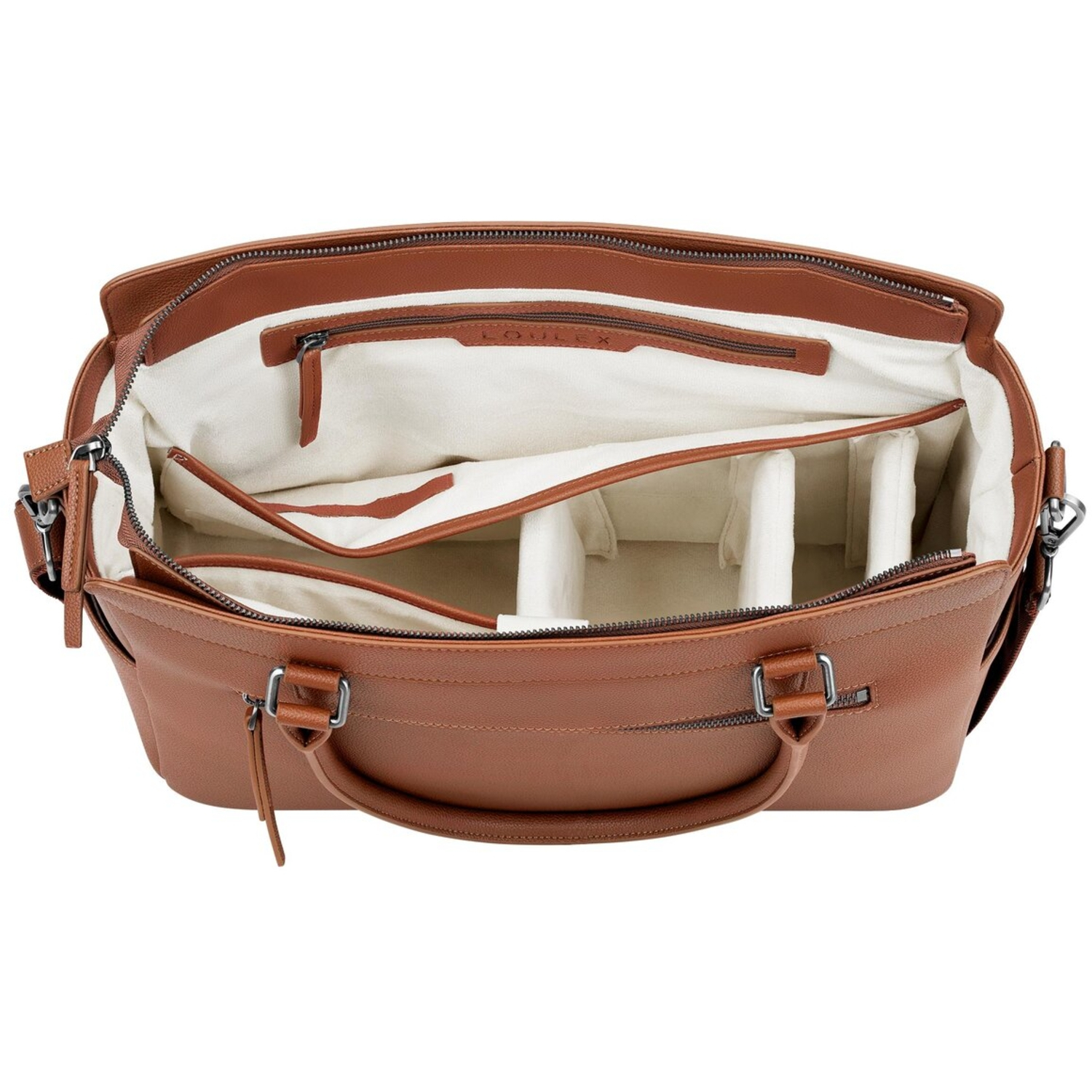 LOULEX Umhängetasche Handbag 19,2L braun