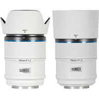Sirui Sniper 16mm und 75mm F1.2 APSC für Nikon Z-Mount Kit weiß