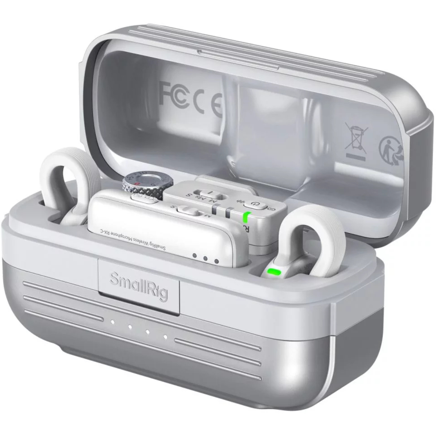 SmallRig Drahtloses Mikrofon S70 mit Multi-Device-Kompatibilität weiß