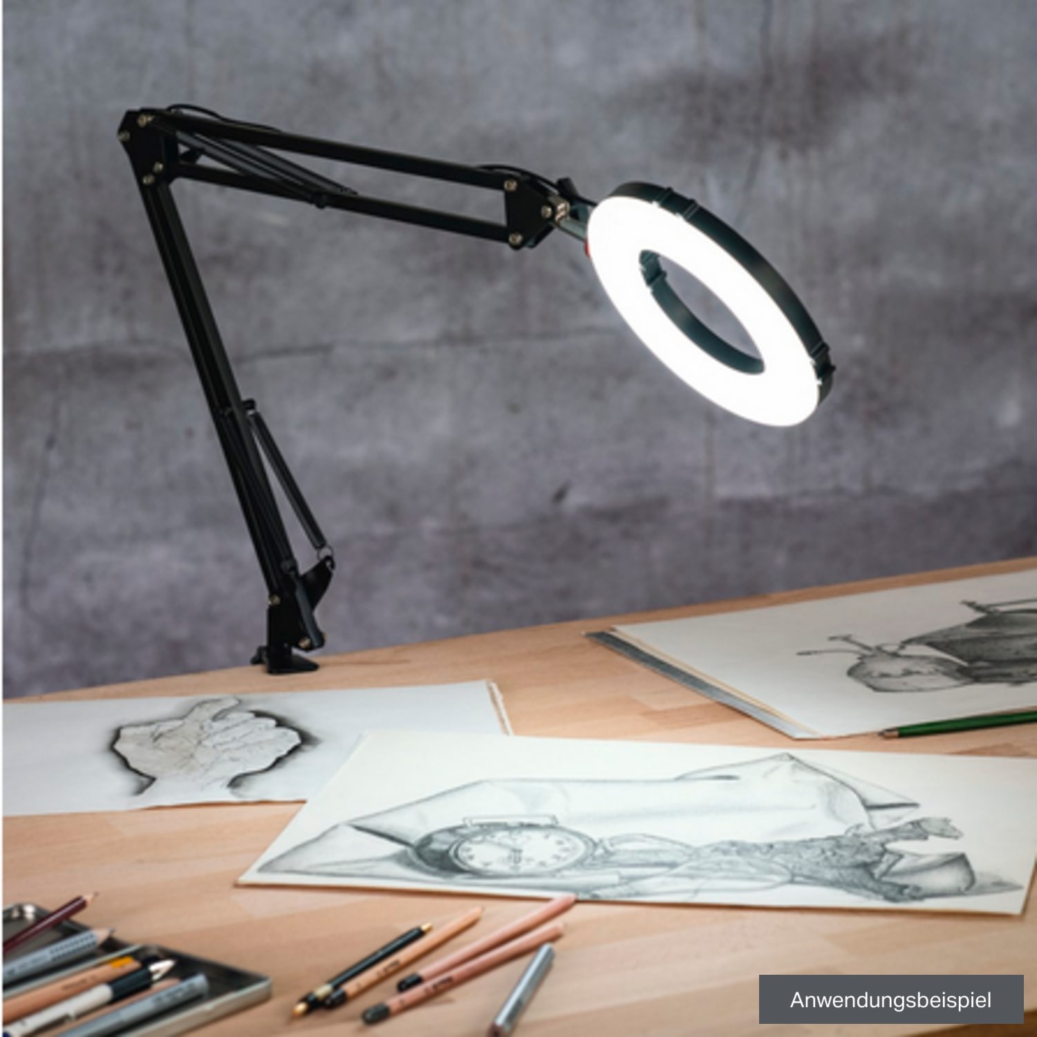 Hama Flexibler Gelenkarm 700 II mit Smartphone-Halter und Tischklemme 