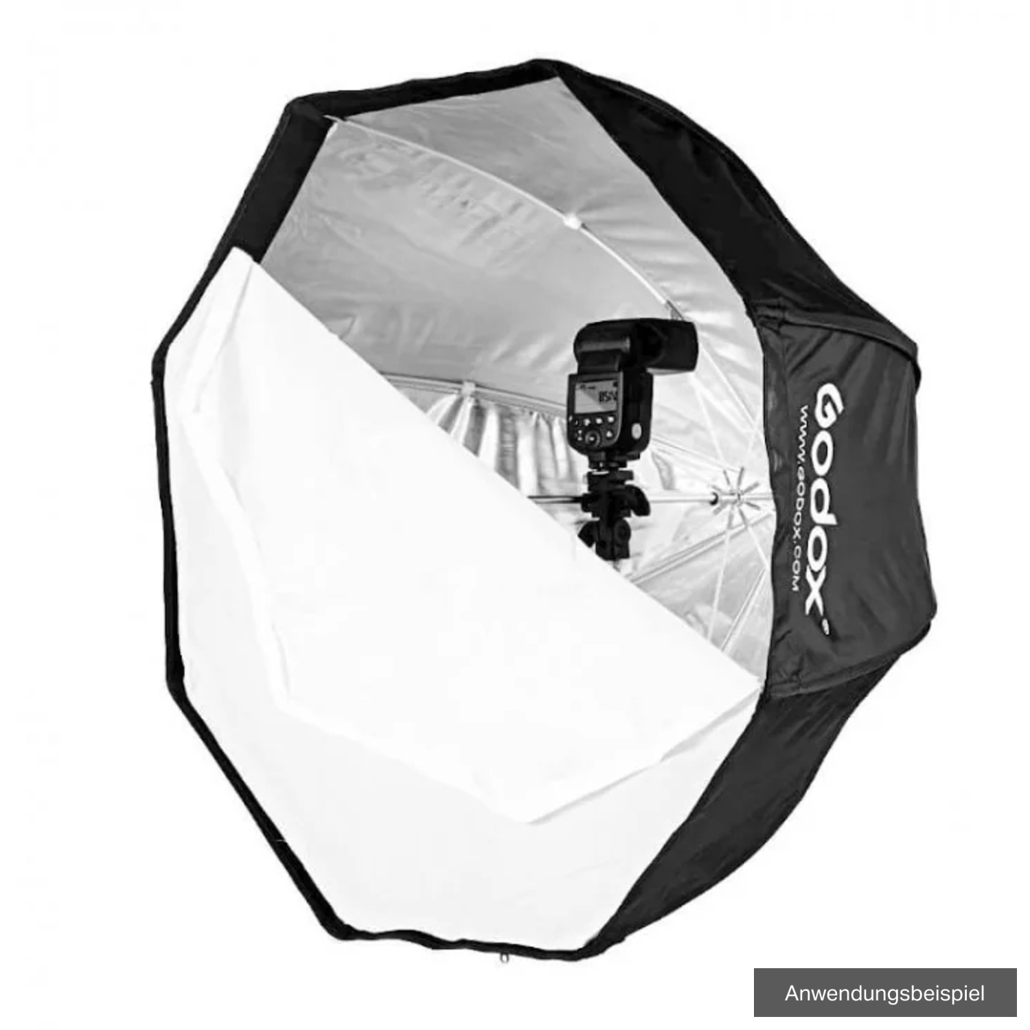 Godox Softbox mit Schirmanschluss 120cm mit Raster neuwertiger Rückläufer