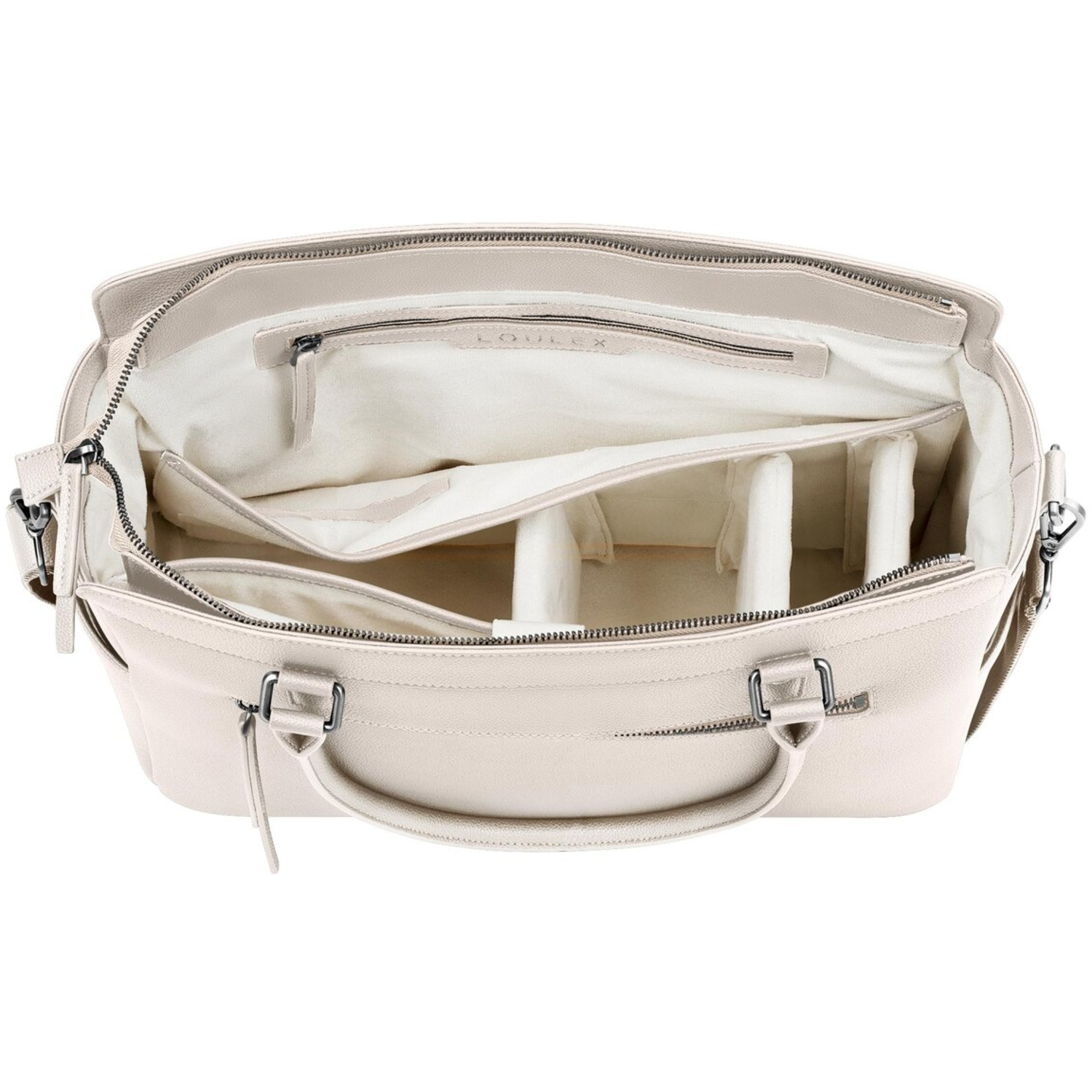 LOULEX Umhängetasche Handbag 19,2L beige