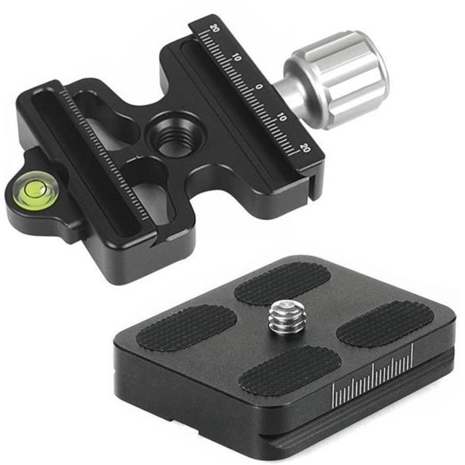 Leofoto DC-50 QR-Klemme für Arca und Manfrotto 200PL + BPL-50 QR-Platte