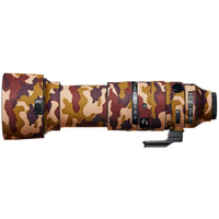 easyCover Lens Oak Objektivschutz für Sigma 60-600mm F4.5-6.3 DG DN OS (E und L-Mount) Braun Camouflage