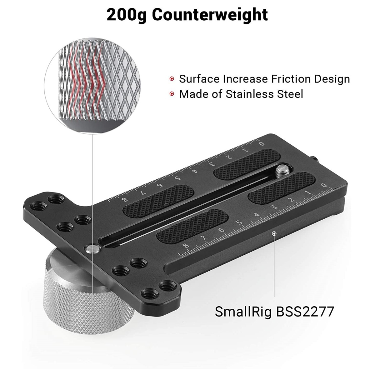 Small Rig 2285 Gegengewicht 200 g für DJI Ronin S / Zhiyun Gimbal Stabilizer