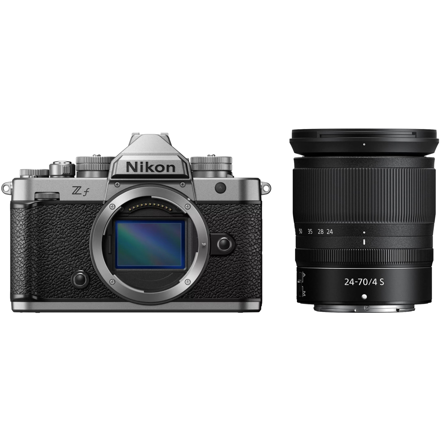 Nikon Z f mit NIKKOR Z 24-70mm F4 S silber