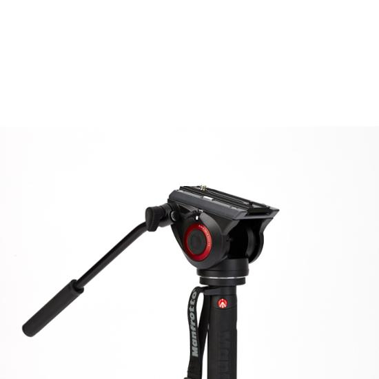 Manfrotto XPRO Videoeinbeinstativ mit MVH500AH und Fluid Base
