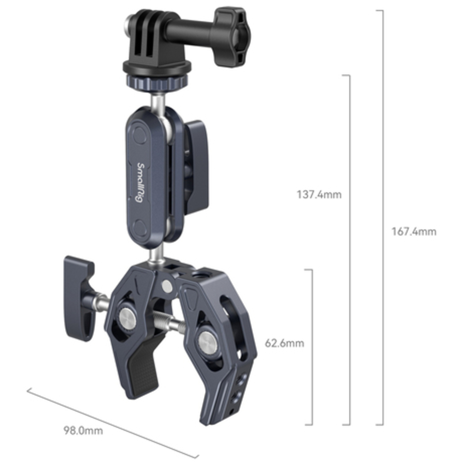 SmallRig Crab Clamp mit Kugelkopf Magic Arm 3757B