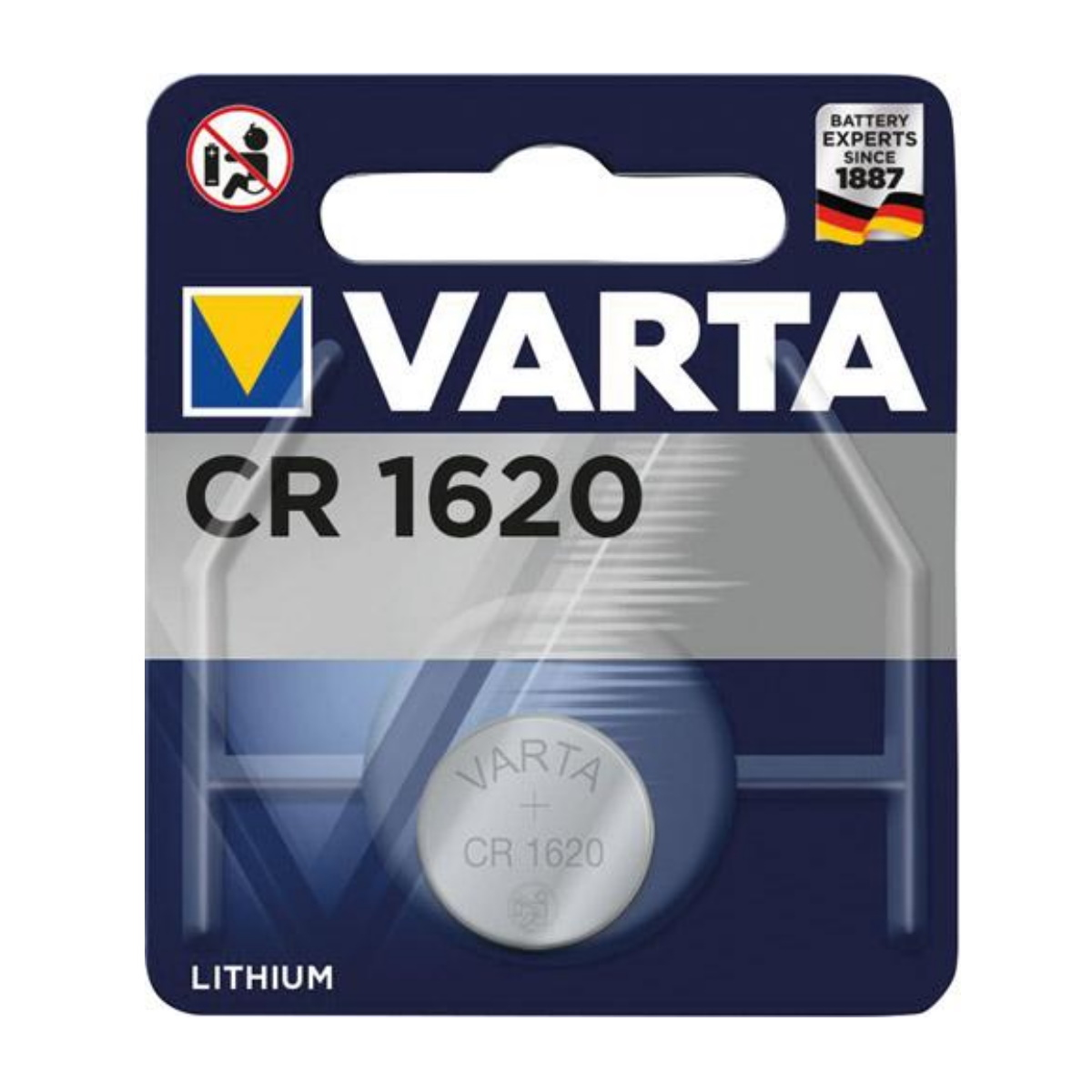 Varta Batterie CR1620 Knopfzelle Lithium 3V