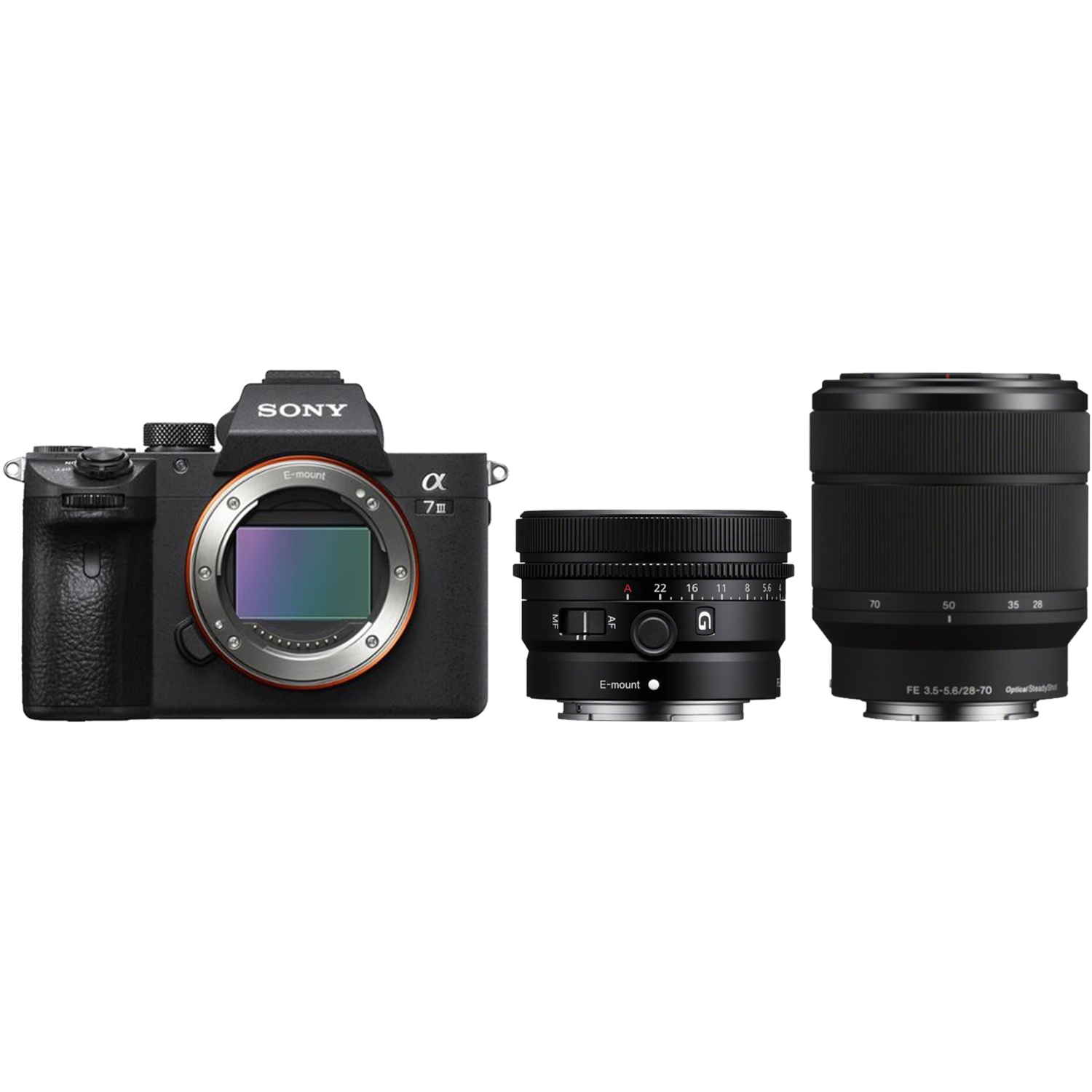Sony Alpha 7 III mit FE 28-70mm F3.5-5.6 OSS und FE 50mm F2.5 G 