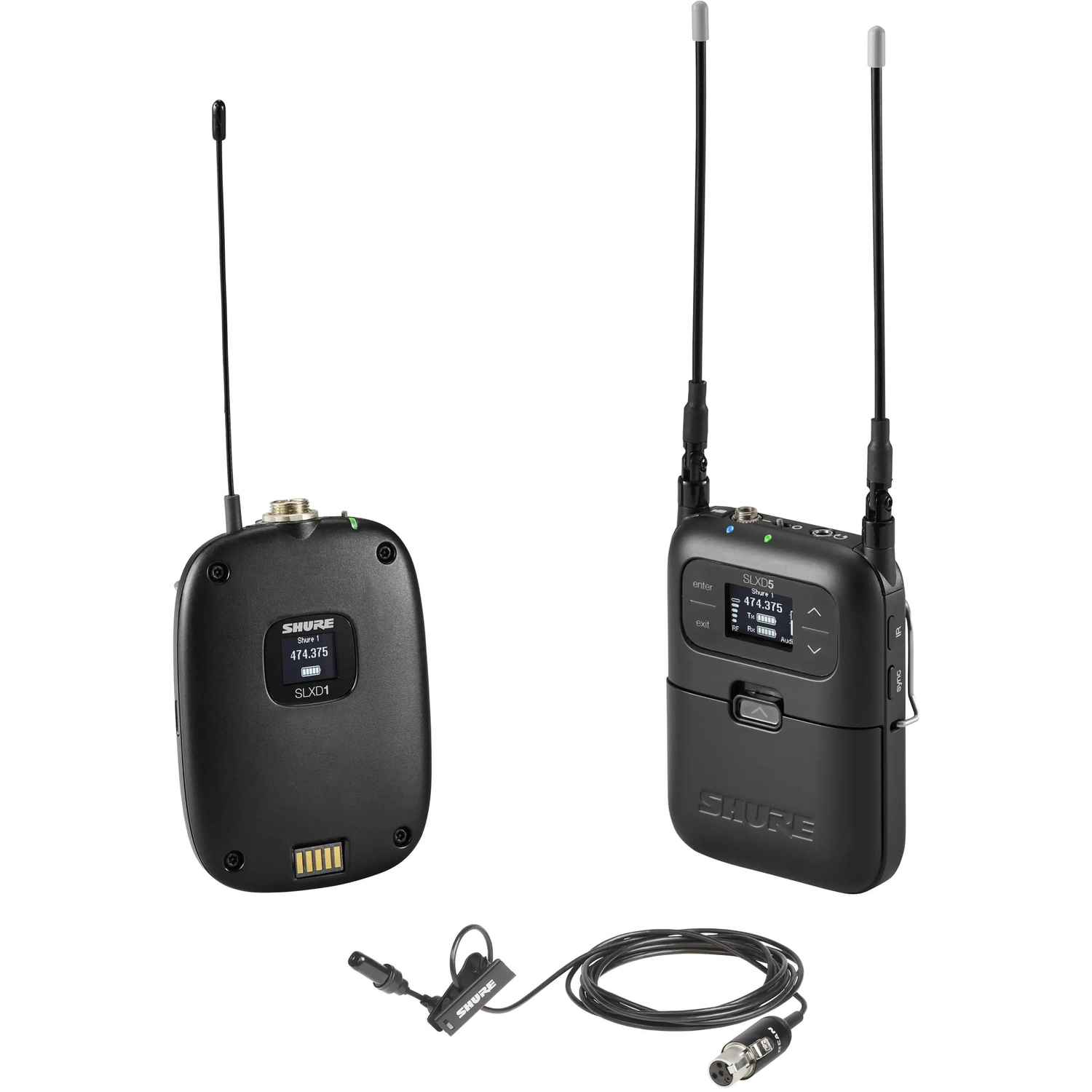 Shure SLXD15/UL4B-J53 Mobiles Funksystem mit UL4B Lavaliermikrofon 562-606 MHz
