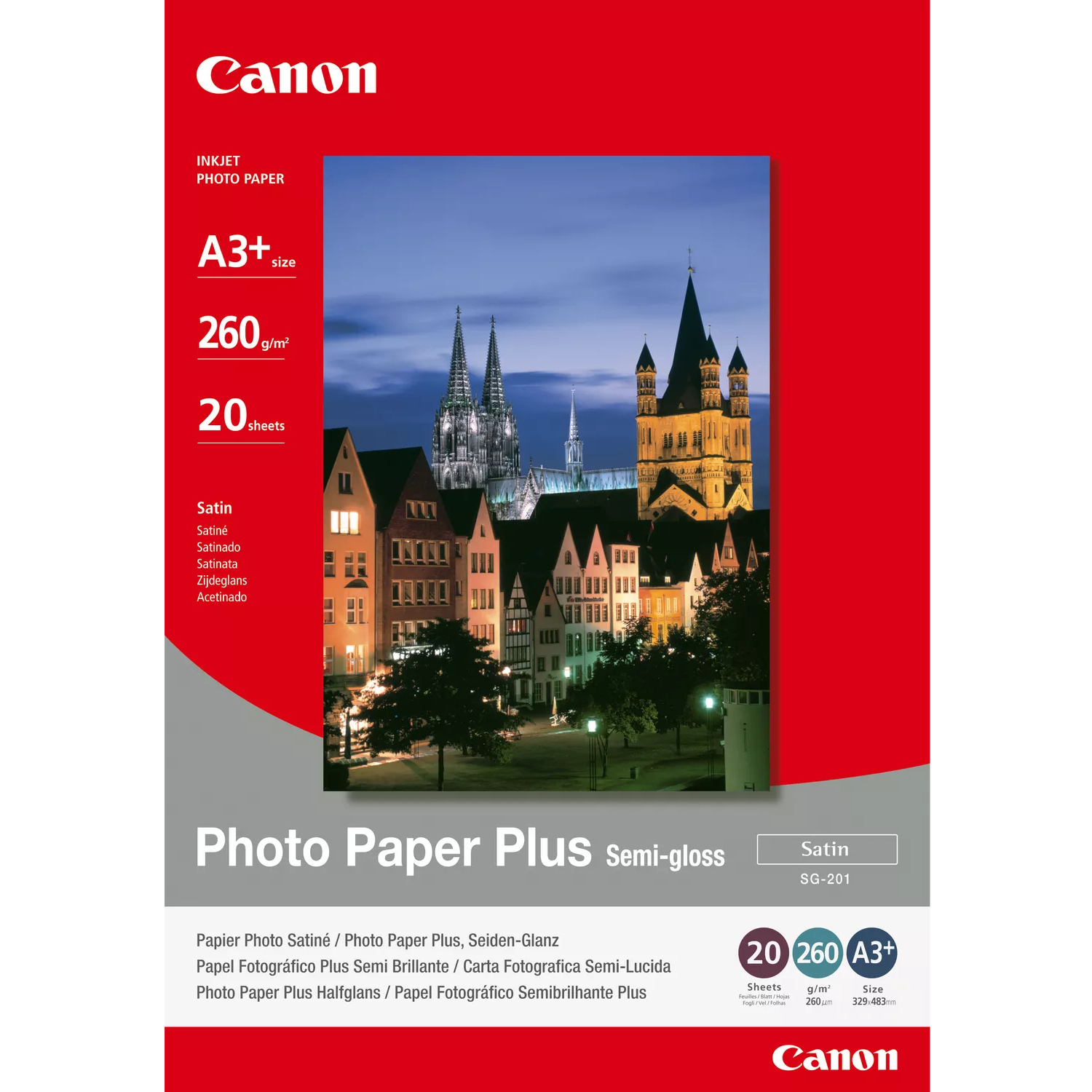 Canon Fotopapier seidenglanz Plus A3 Plus 20 Blatt 260g/m²