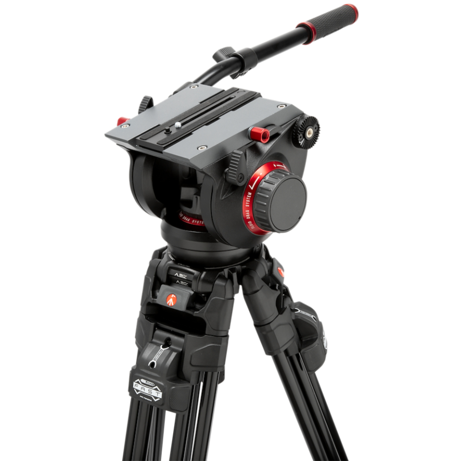 Manfrotto 645 Alu Fast Doppelrohr-Stativ mit 509 Pro Videokopf