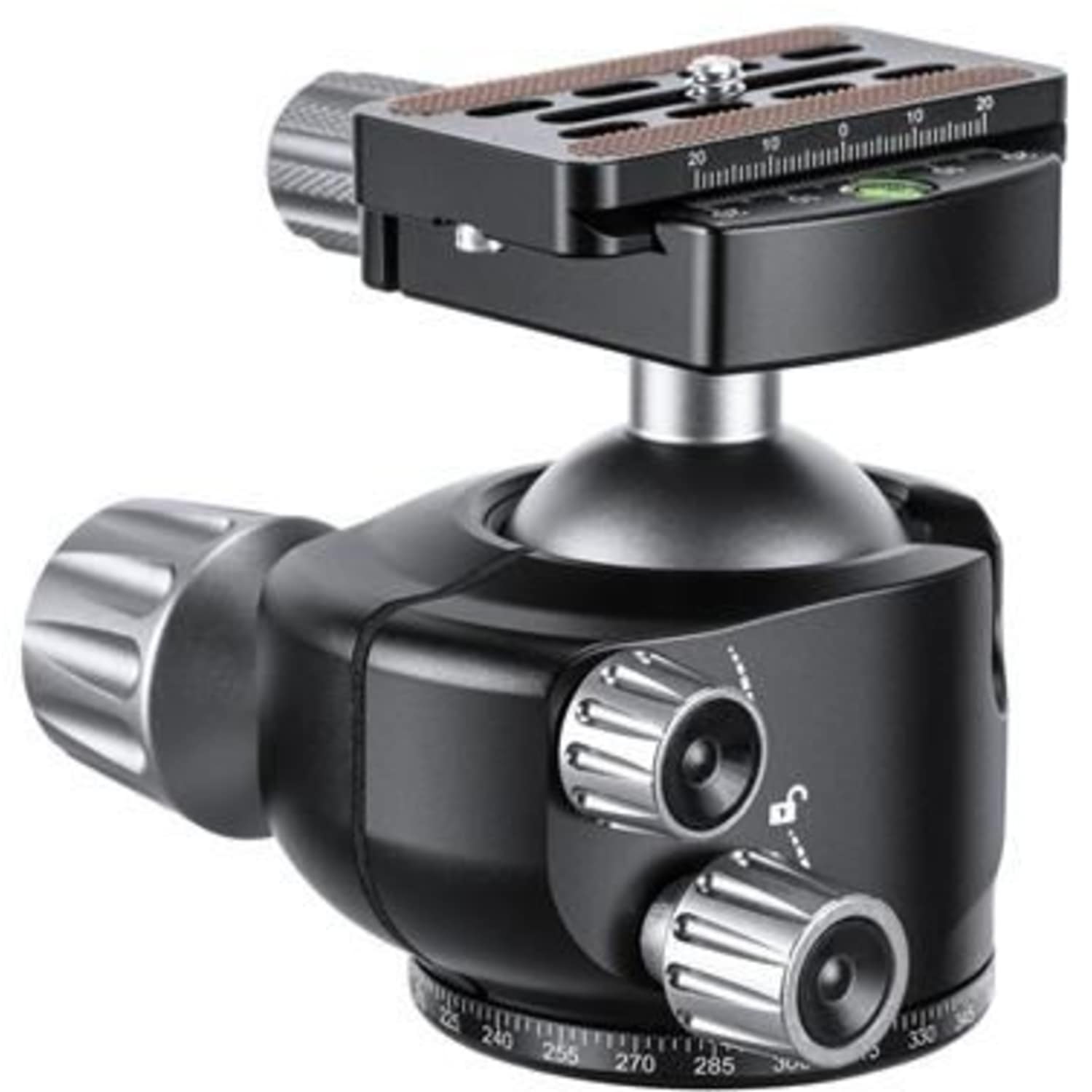 Leofoto Stativ-Kugelkopf + Schnellwechselplatte