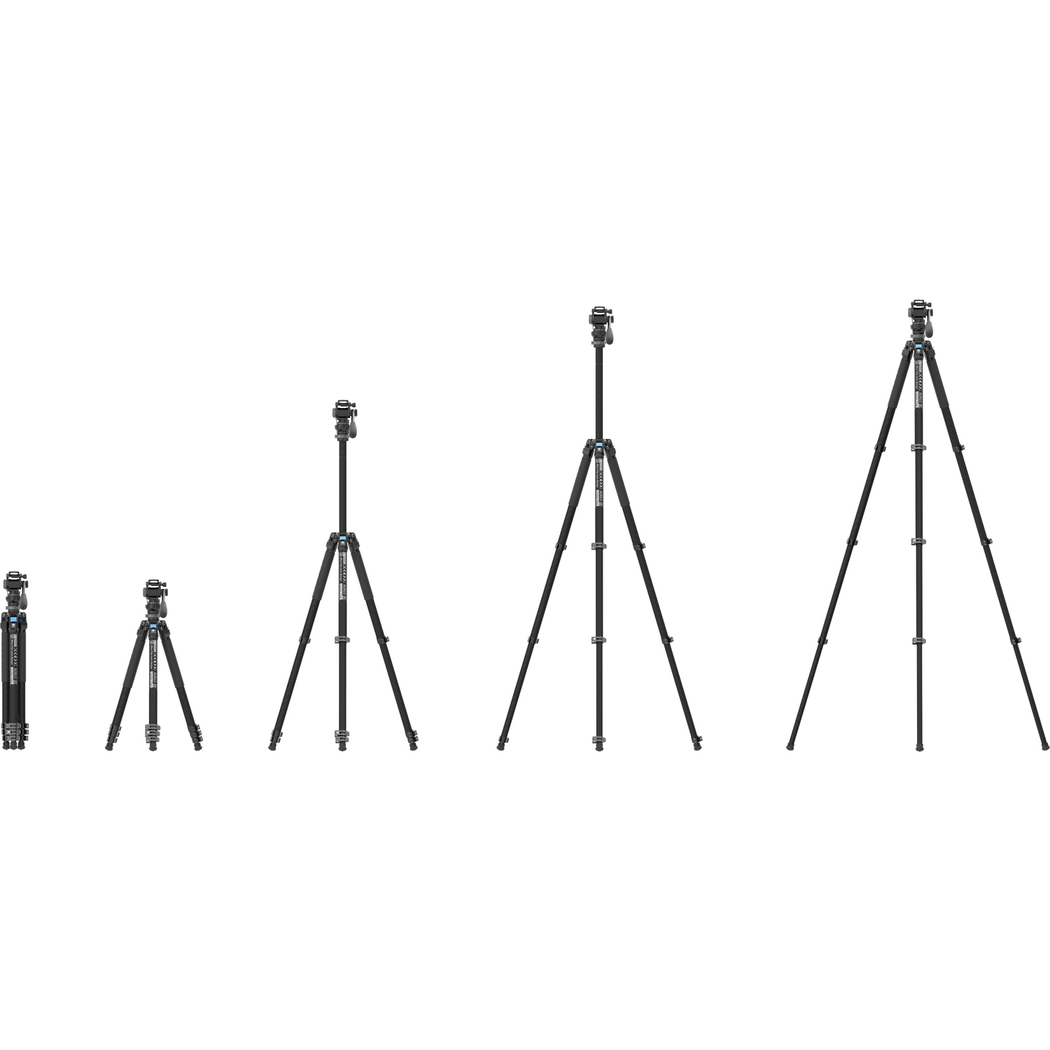 Sirui Carbon Compact Dreinbeinstativ L-224FL mit Stativkopf KV-5