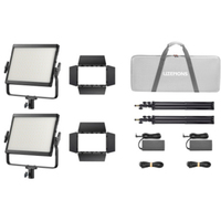 Godox Litemons LP600Bi Zweifarbiges LED-Lichtpanel 2er Kit schwarz