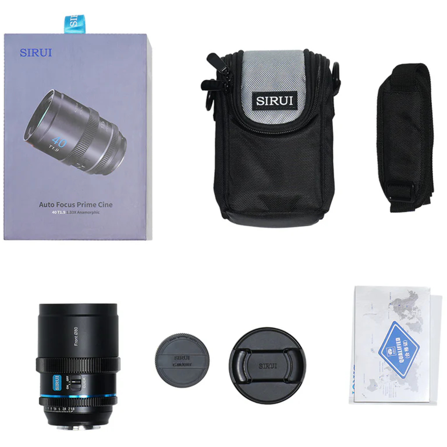 Sirui 40mm T1.8 1.33x S35 AF anamorphotisch Neutral Flare für Sony E-Mount