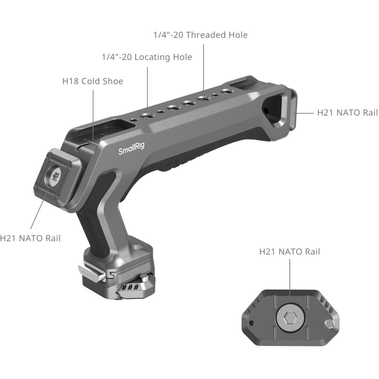 SmallRig HawkLock H21 QR Top Handle Kit 4483