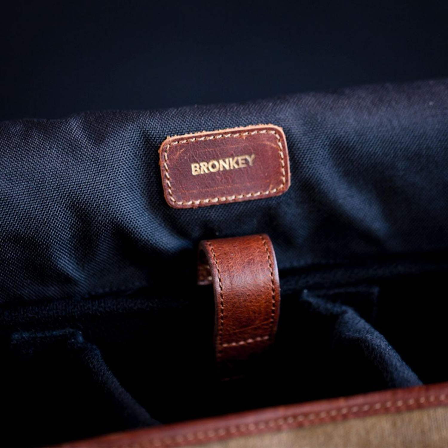 Bronkey Roma Camera Bag Waxed Canvas Olive Green