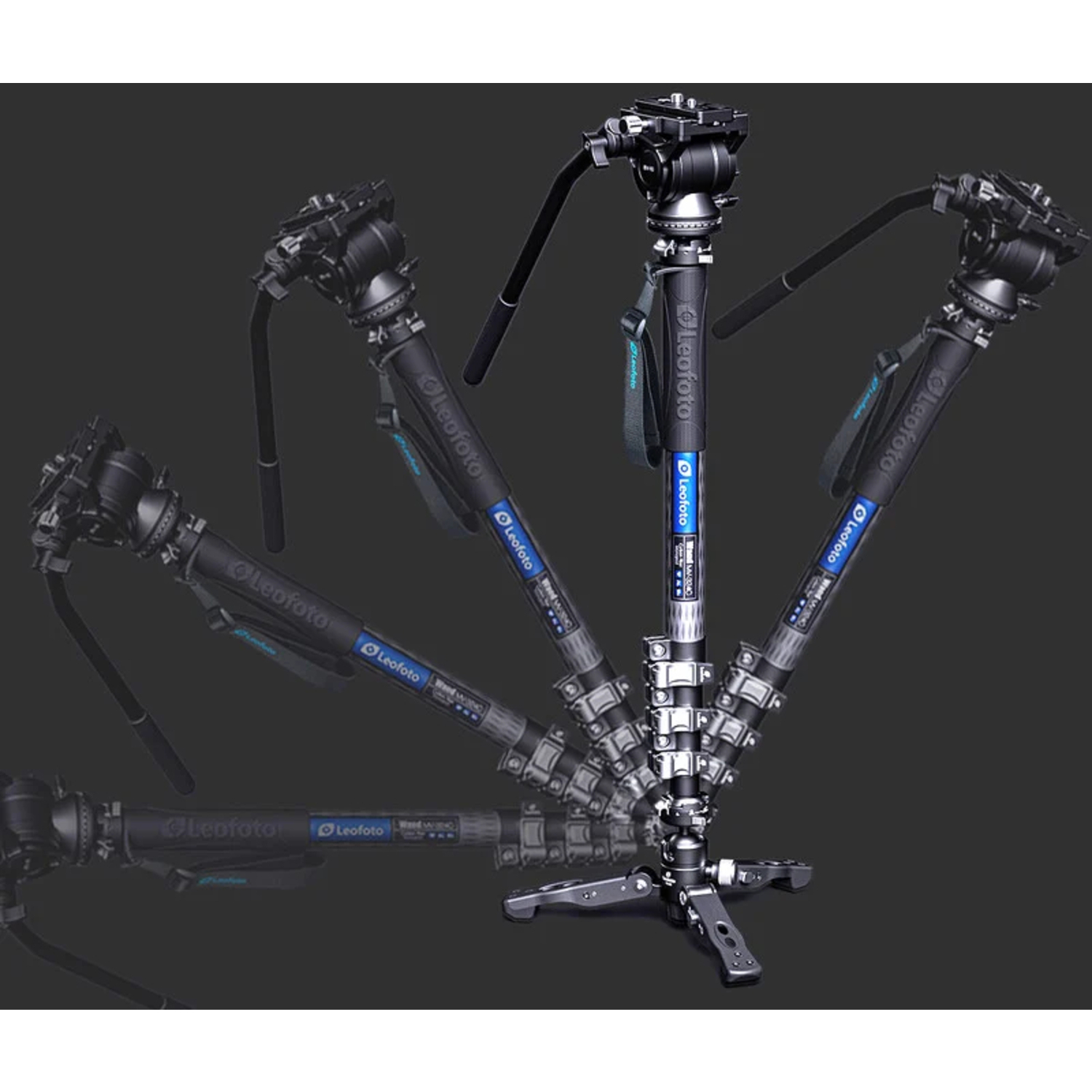 Leofoto Carbon-Einbeinstativ MV-324C mit BV-10 Videoneiger