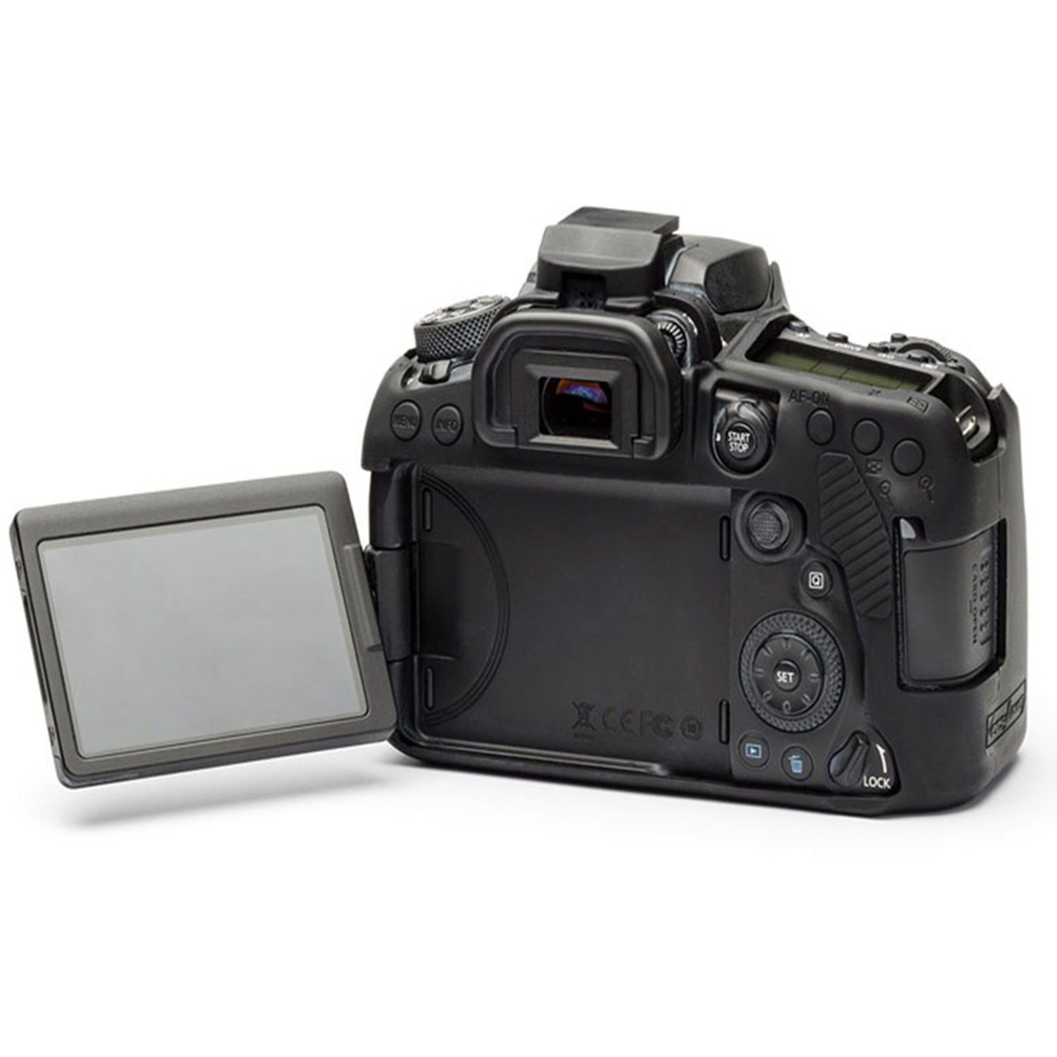 easyCover Schutzhülle für Canon 90D Schwarz