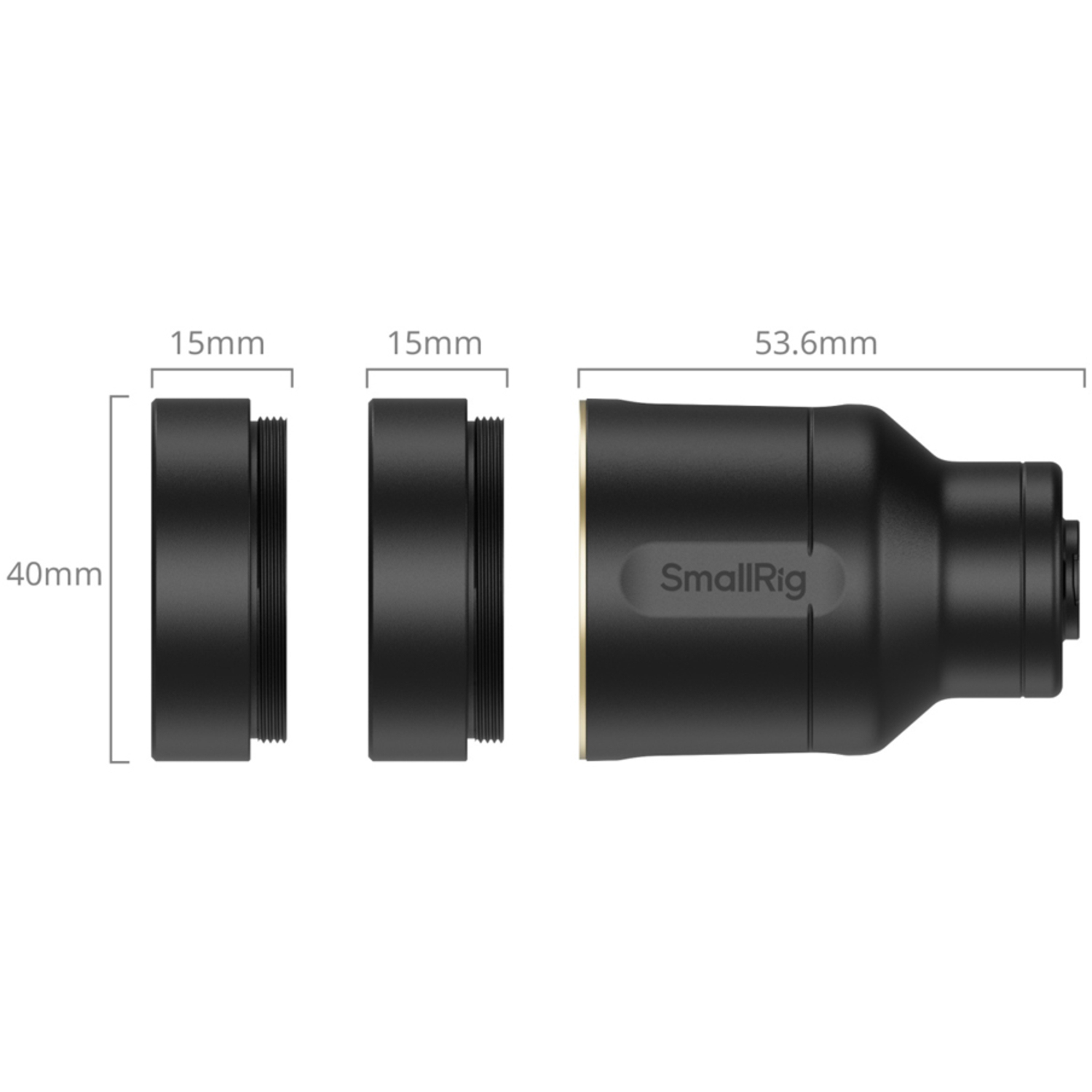 SmallRig 2-fach-Zoom-Tele- und Makroobjektiv-Set T-Mount 5334 für Smartphones