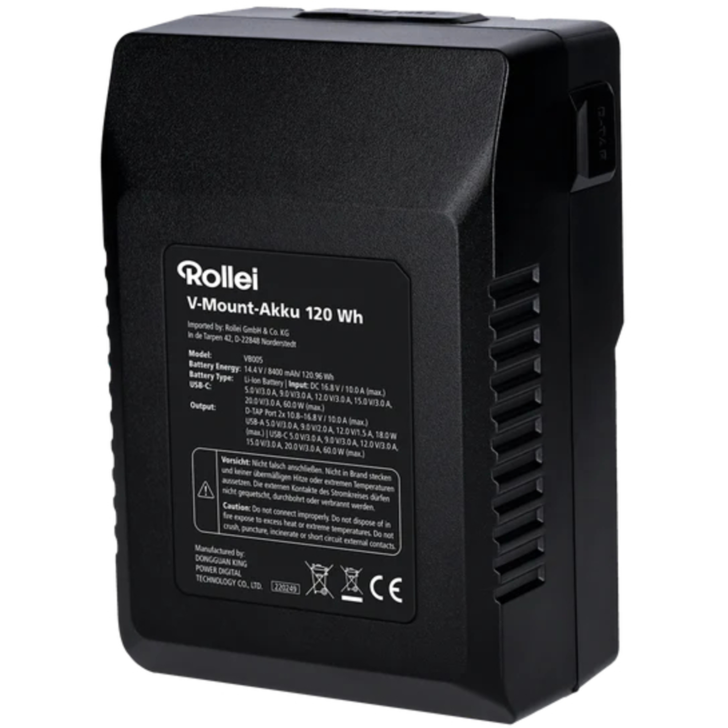 Rollei Akku V-Mount 120Wh für Dauerlicht