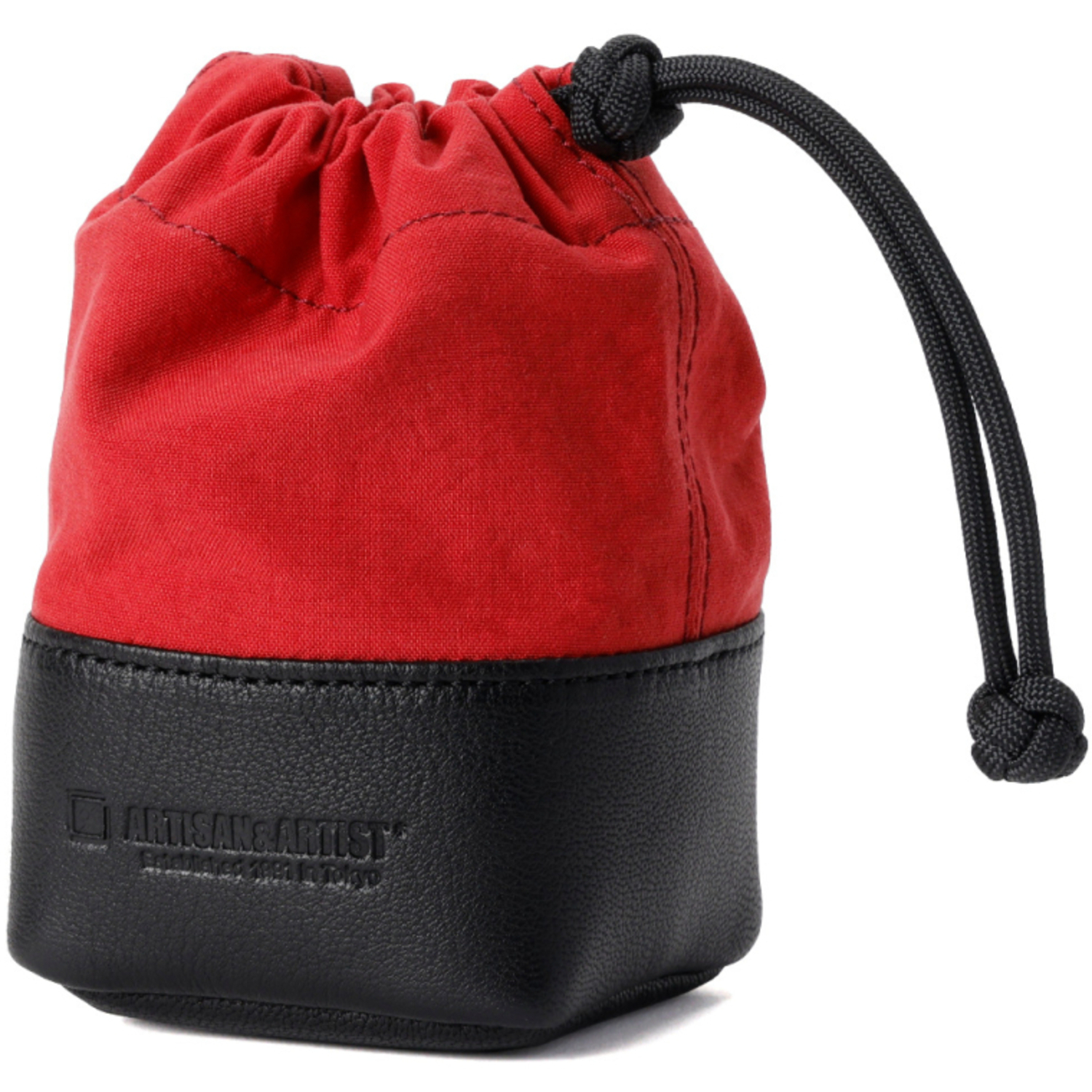 Artisan&Artist Objektivbeutel ACAM-LPL120 aus Echtleder Größe S rot