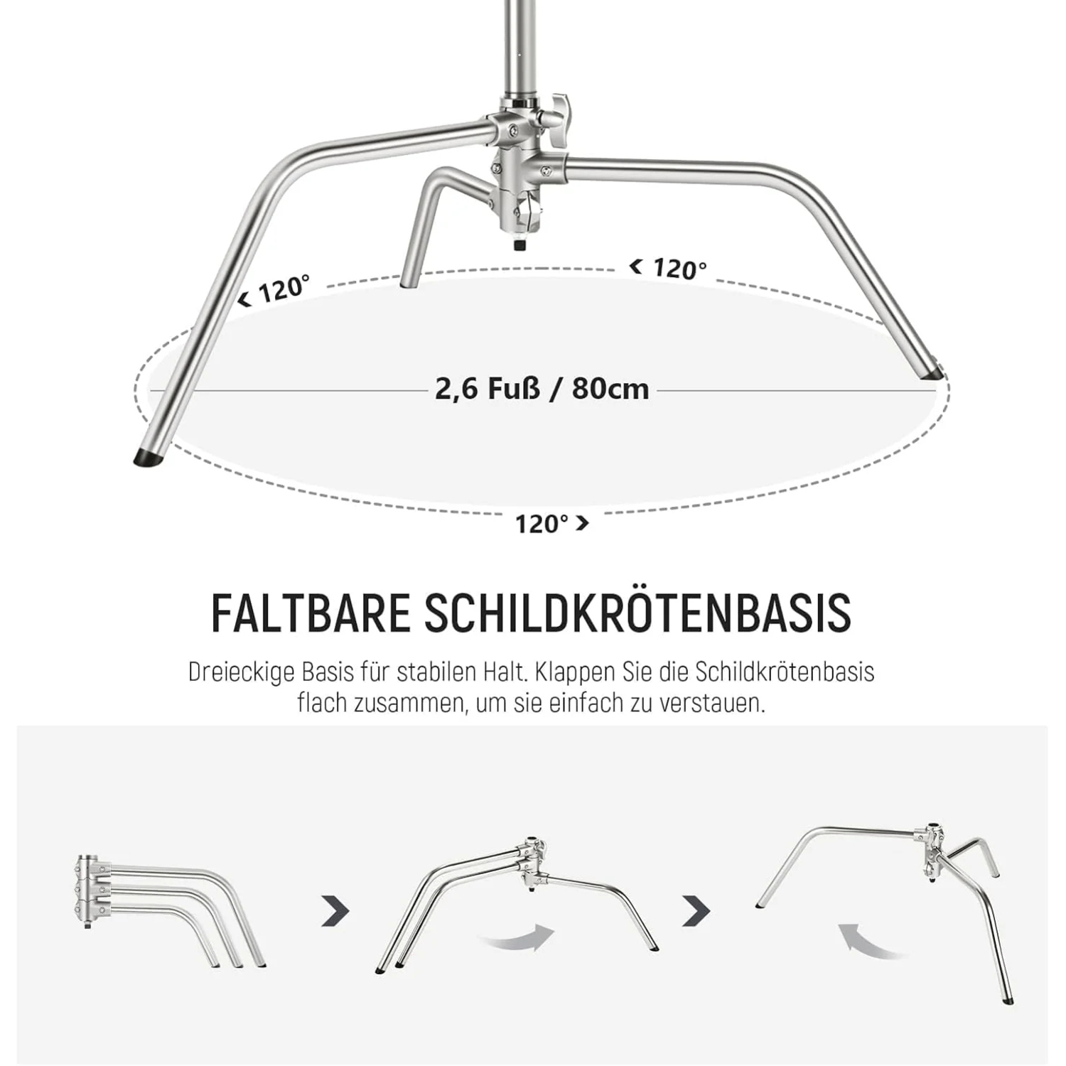NEEWER Premium C-Stand Galgenstativ SC320AC