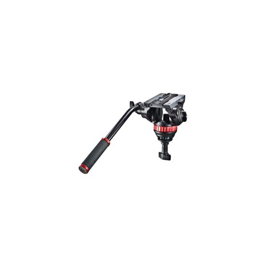 Manfrotto MVK502AM Set MVH502A Neiger und Doppelrohr-Stativ Alu