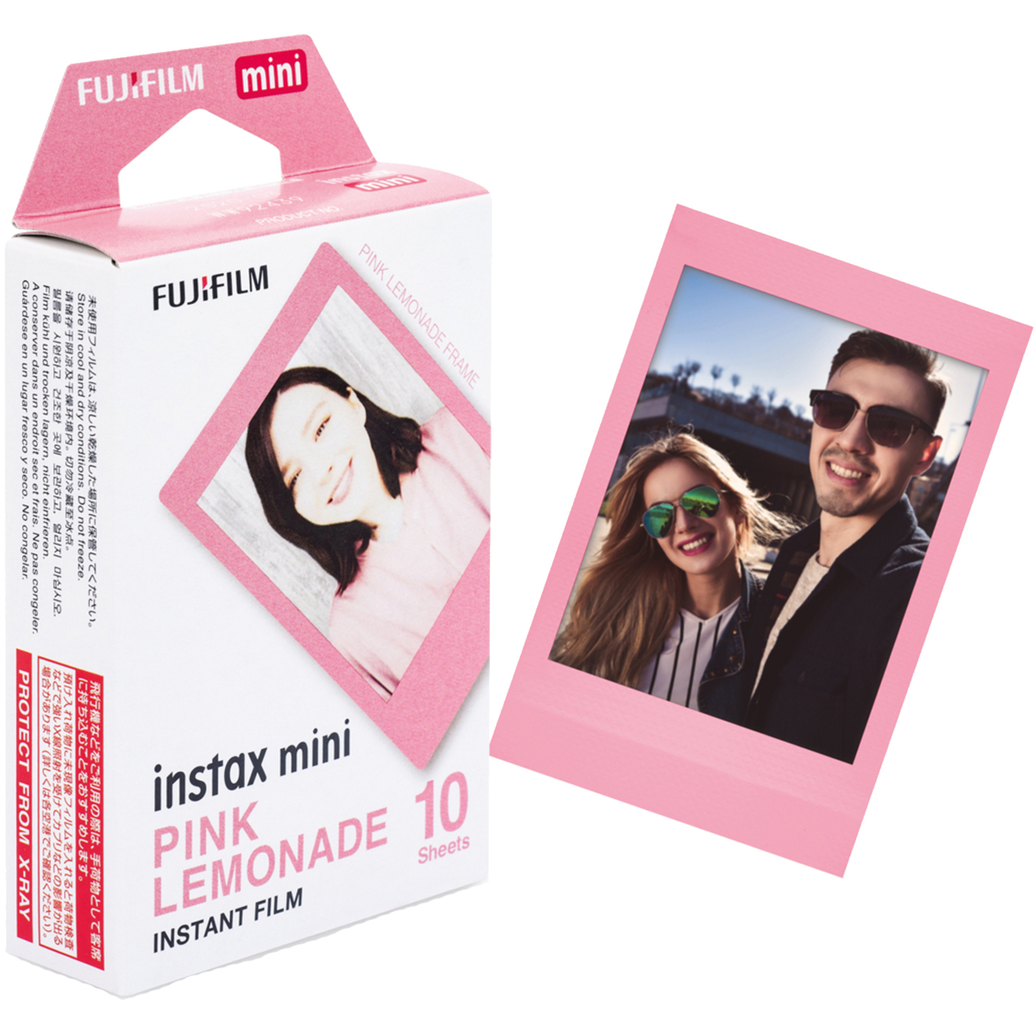 Fujifilm INSTAX mini Pink Lemonade WW1 Sofortbildfilm für 10 Aufnahmen