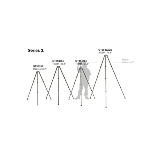 Gitzo Systematic Stativ Serie 3, 4 Segmente LS