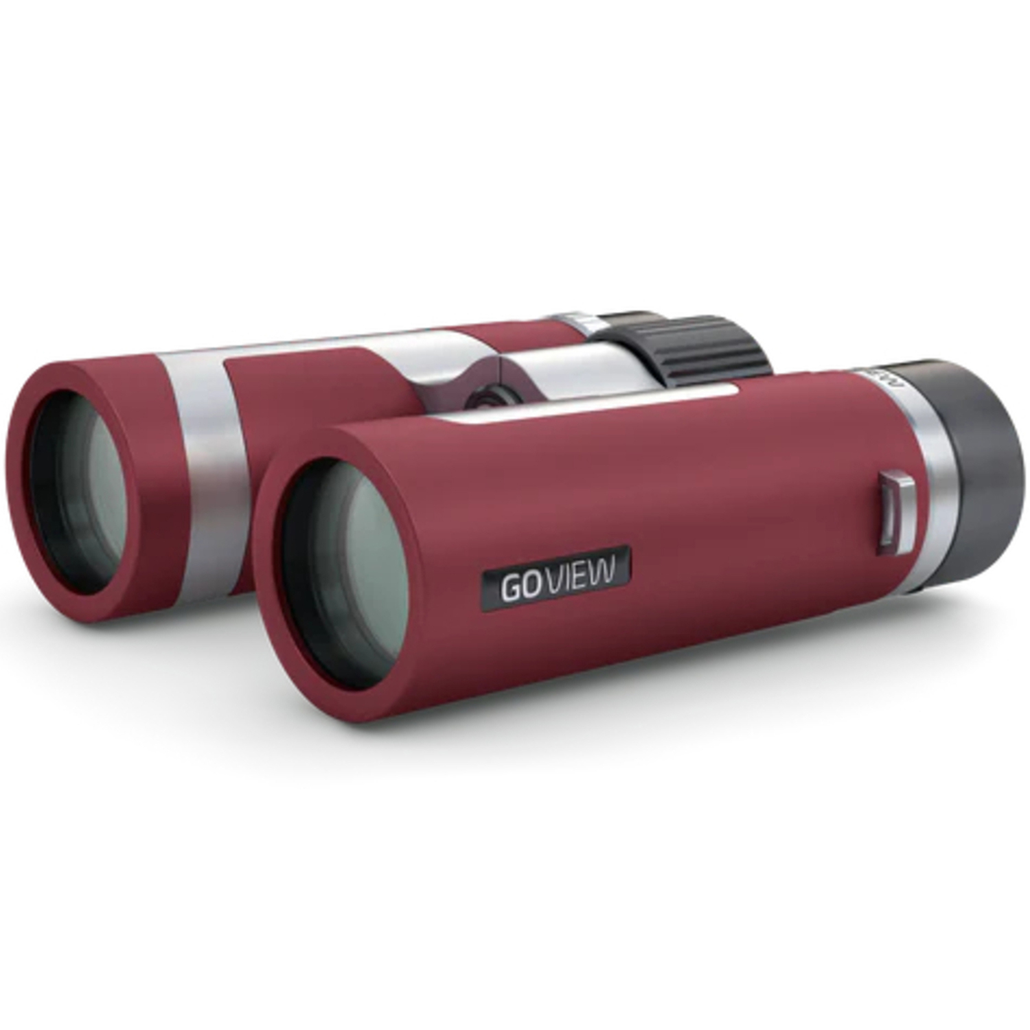 GoView ZOOMR 10x34 Ruby red Special Edition Fernglas mit Peter Hadley Tuch
