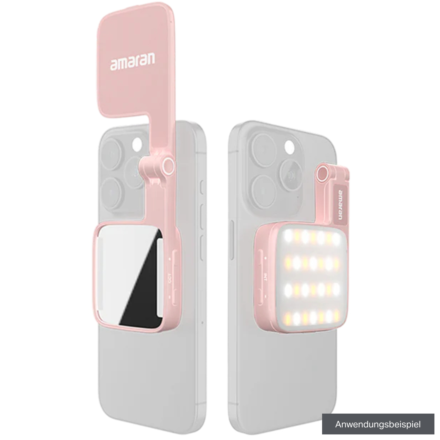 Amaran Mini-LED-Leuchte Go für Smartphones pink