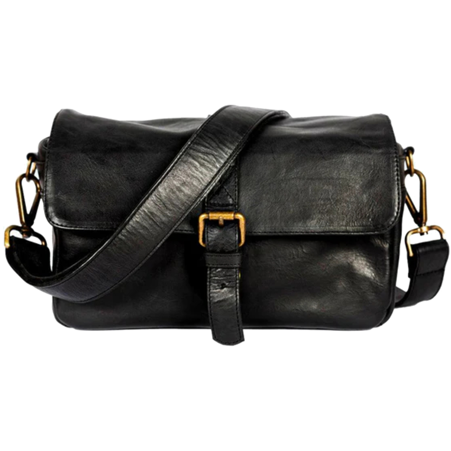 Bronkey Leder-Kameratasche Paris schwarz