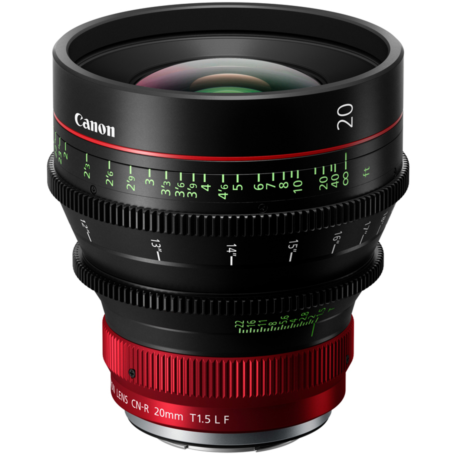 Canon CN-R 20mm T1.5 L F (Feet) RF Prime