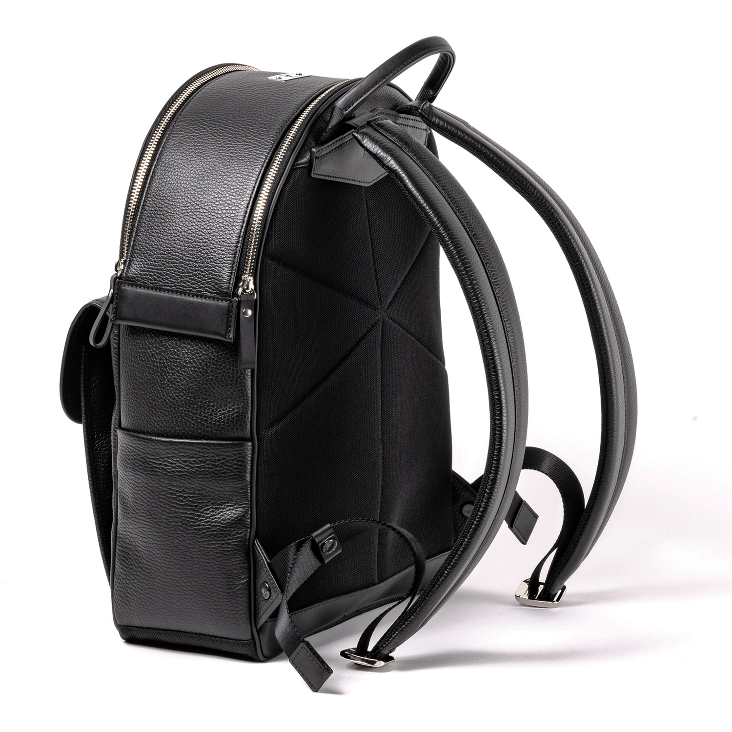 Artisan & Artist ACAM-EX0002 Premium Leder-Rucksack ''TOKYO'' schwarz