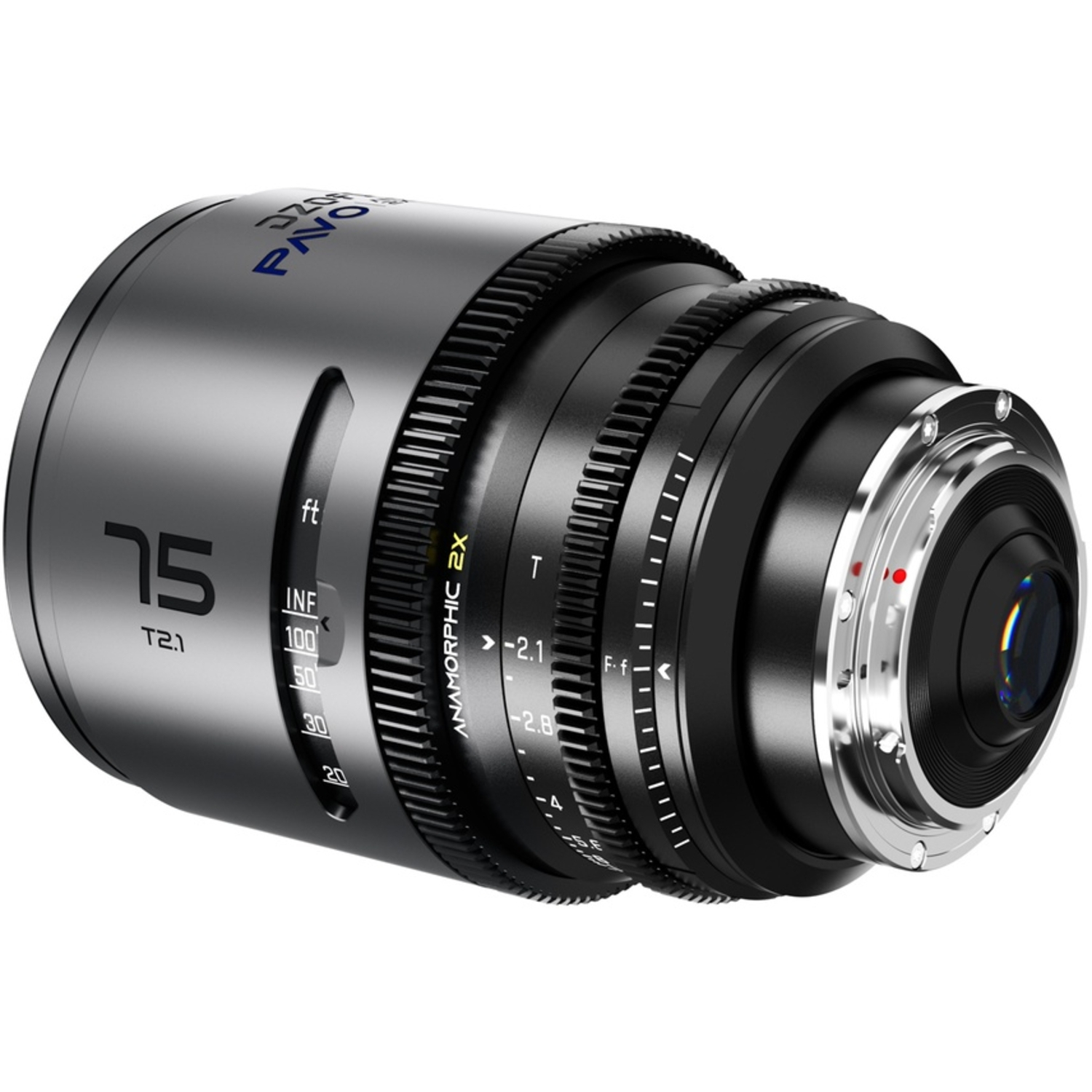 DZOFILM PAVO 2X ANAMORPHIC 75mm T2.1 Blue Coating Imperial für PL/EF-Mount