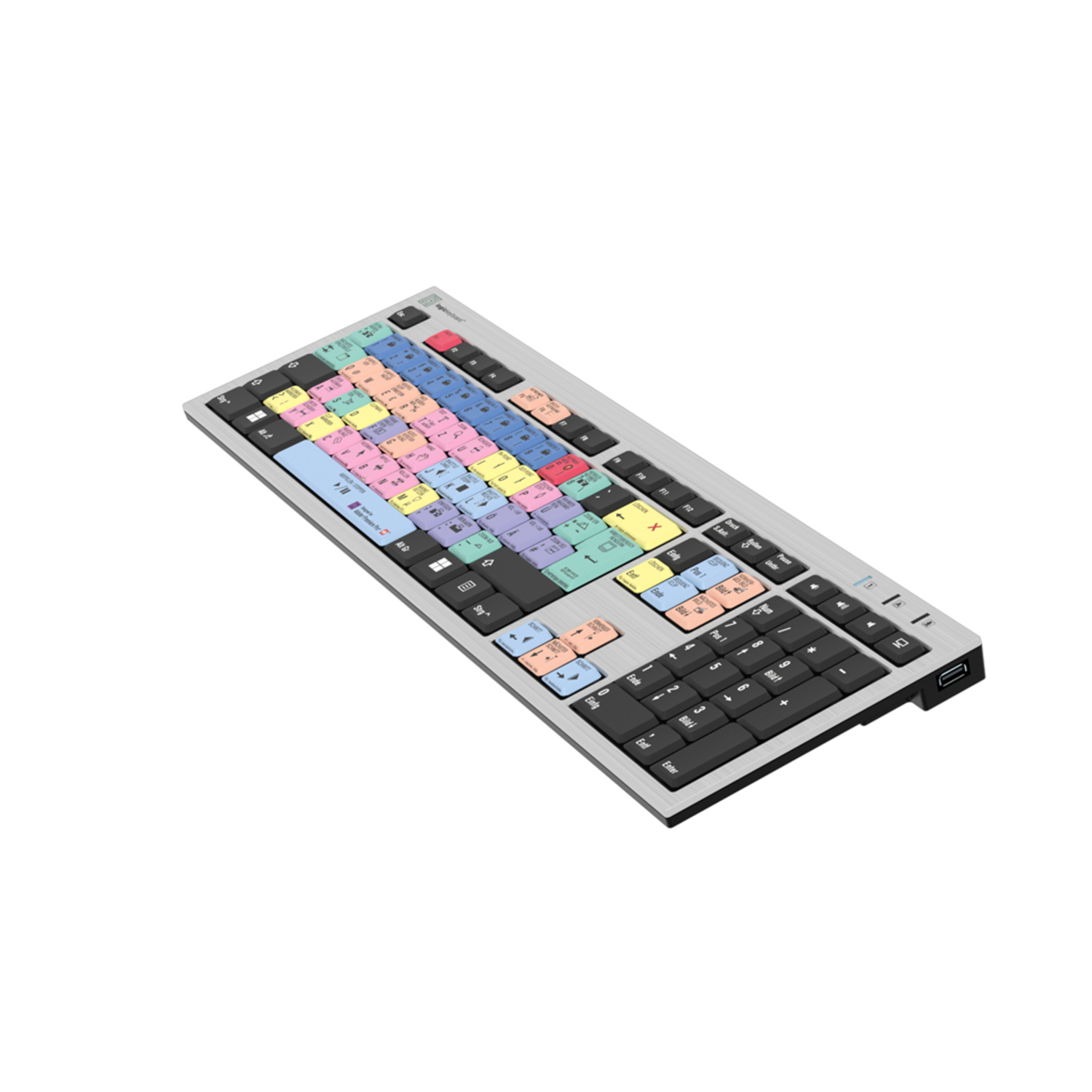 LogicKeyboard Premiere Pro CC PC Slimline Keyboard DE