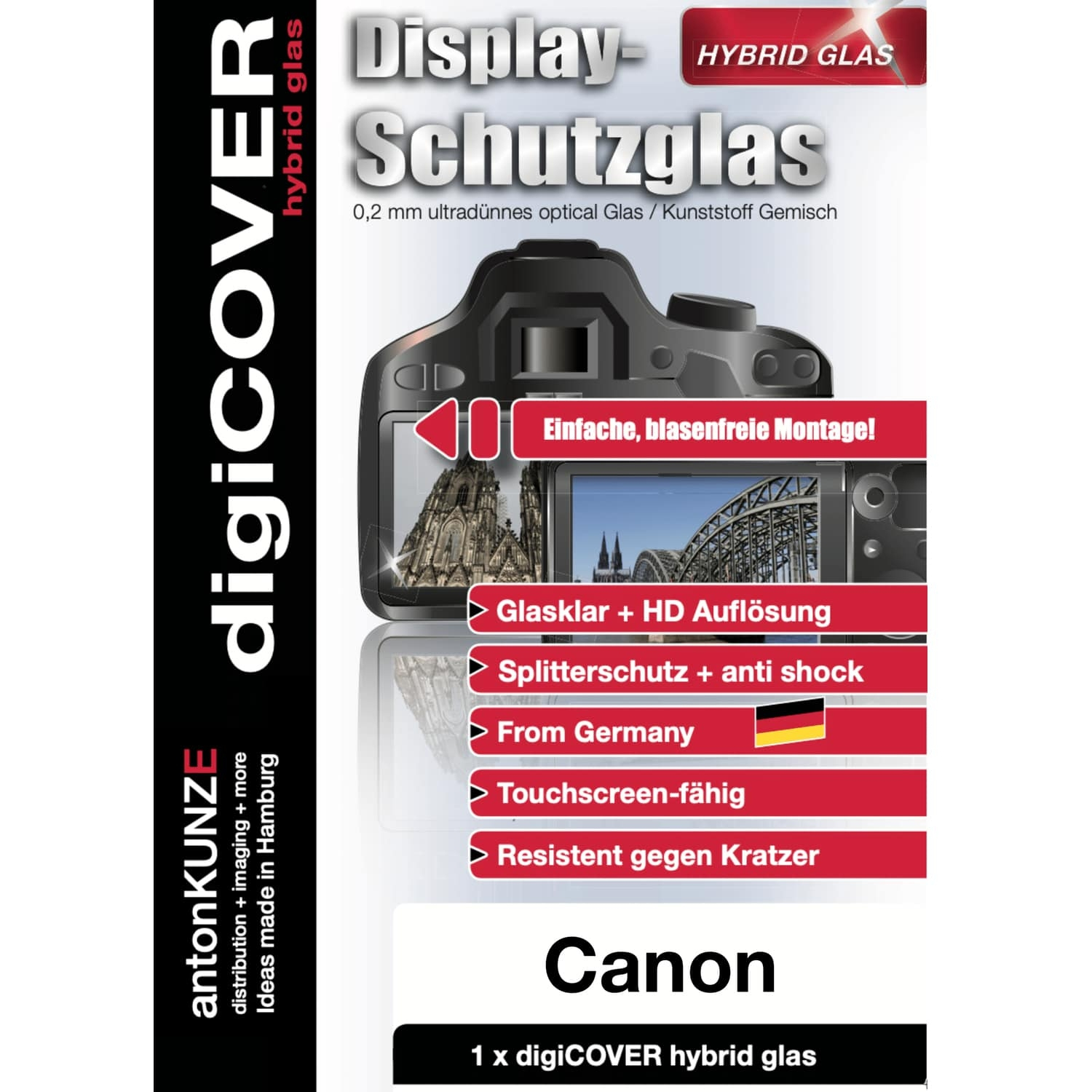S&M digiCOVER Hybrid Glas Displayschutz für Canon EOS R 50 V