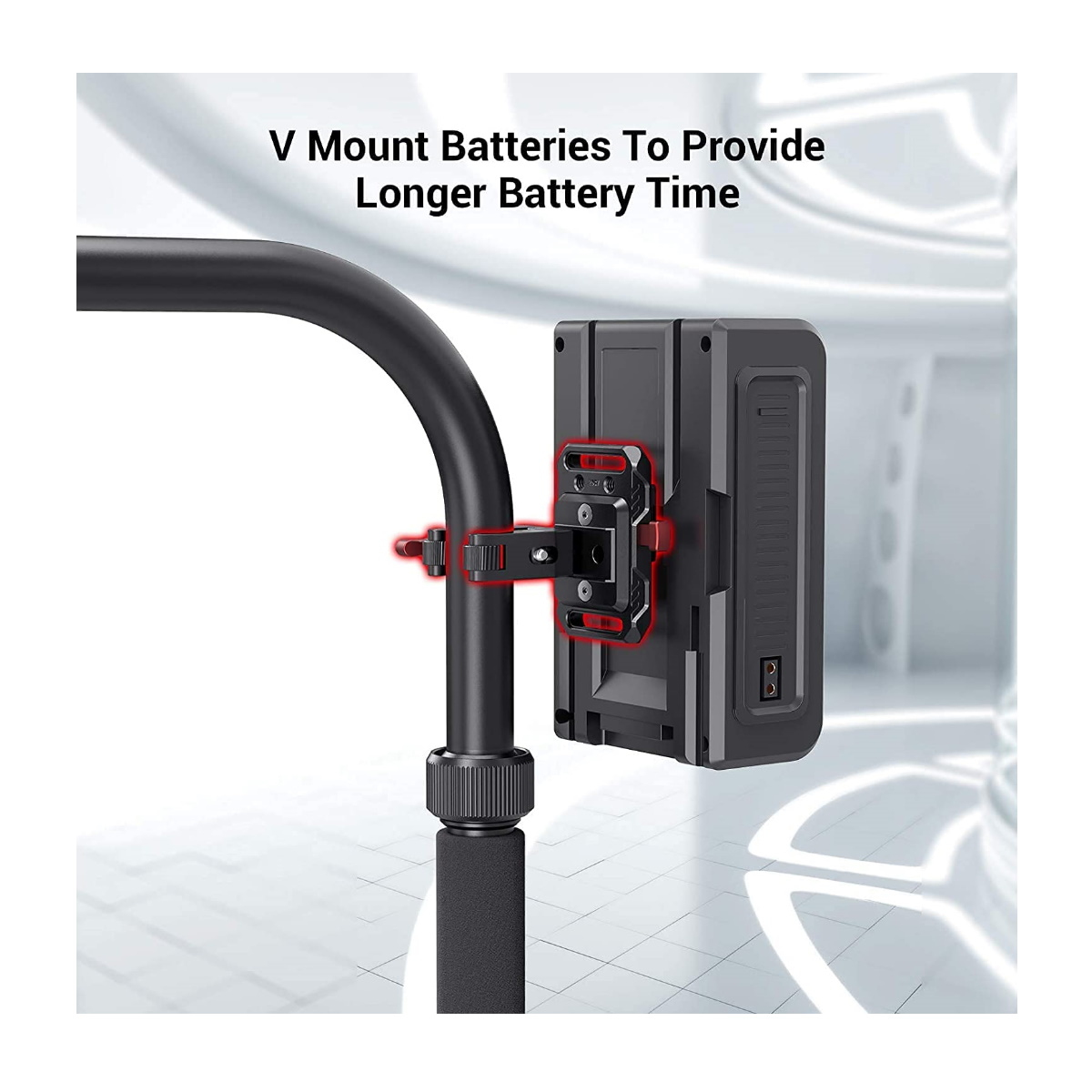 SmallRig 2989 Mini V-Batterieplatte mit krabbenförmiger Klemme