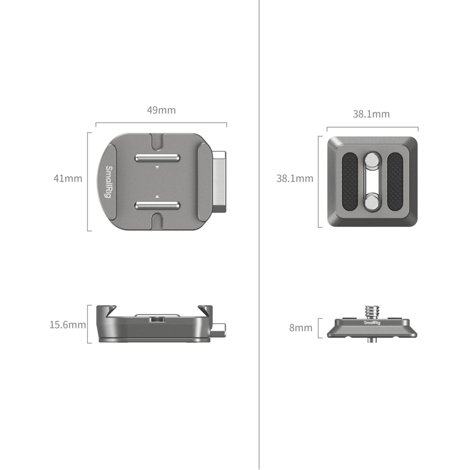 SmallRig HawkLock H38 QR Arca Swiss Mount Plate 4486