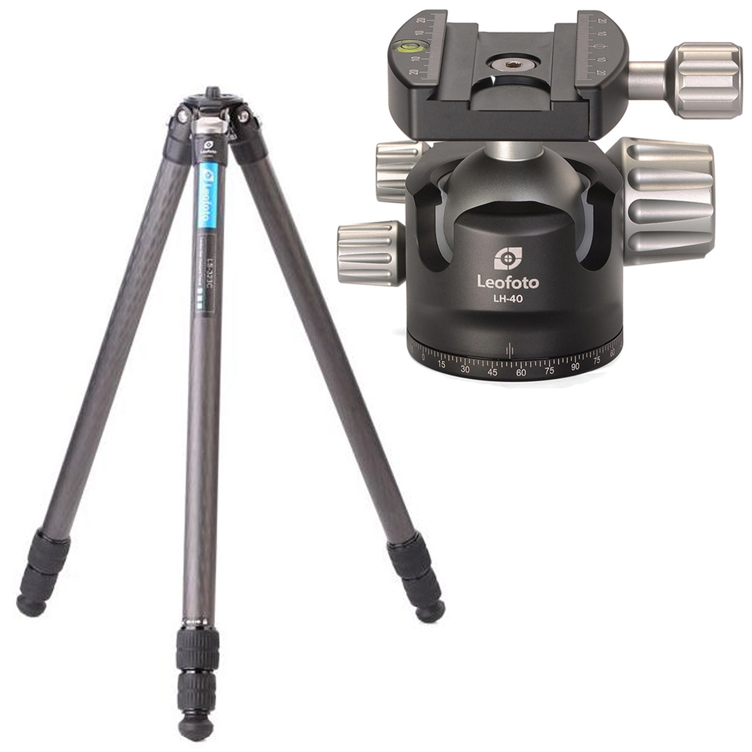 Leofoto LS-323C Carbon-Dreibeinstativ + LH-40 Kugelkopf