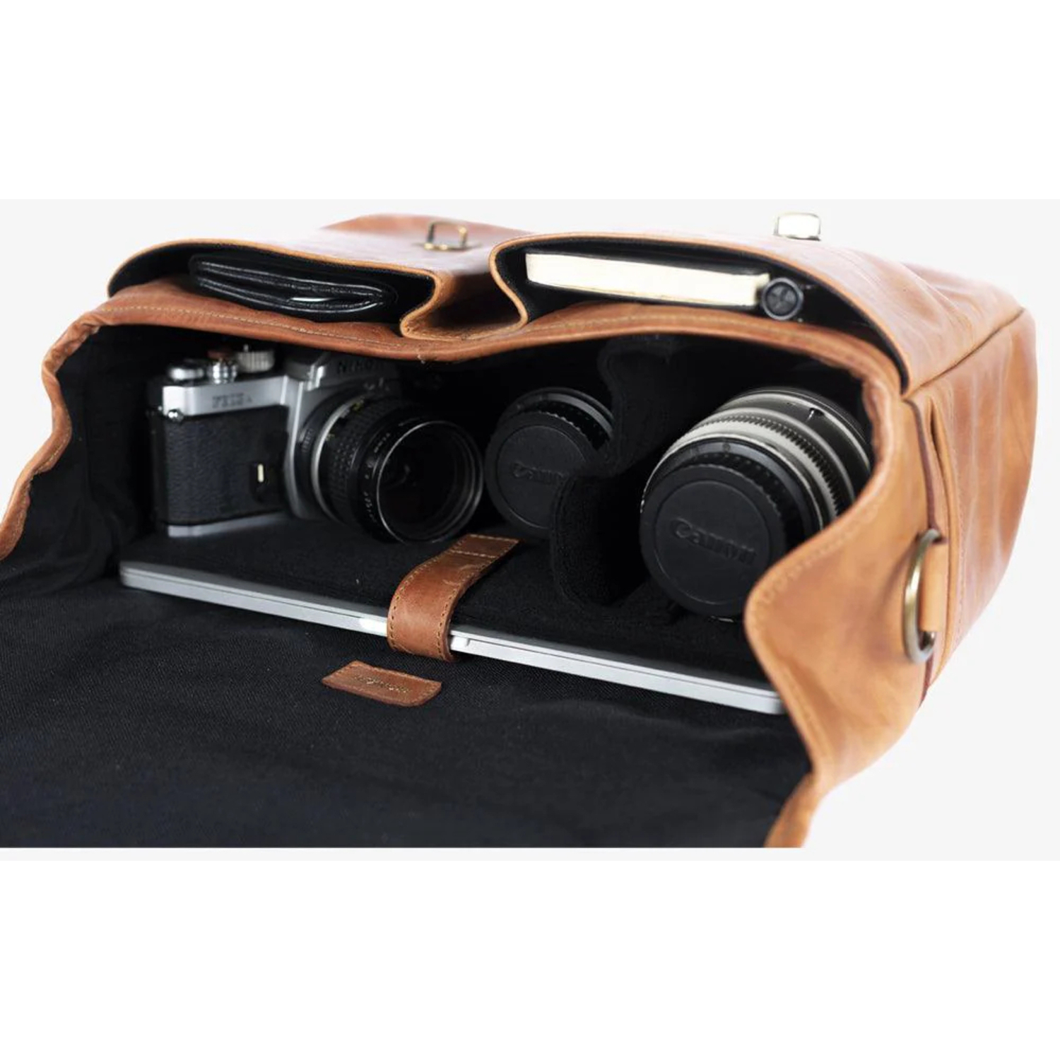 Bronkey Roma Leder Camera Bag Tanned