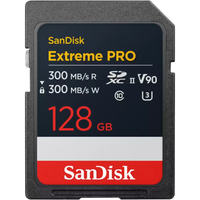 SanDisk Extreme PRO 128GB SDXC UHS-II V90 300MB/s