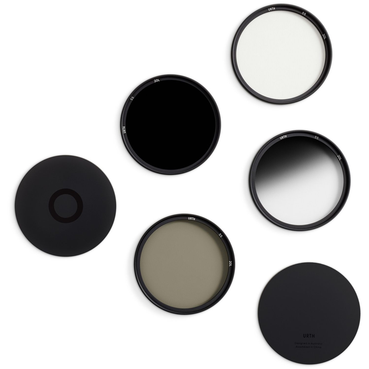 Urth 55mm UV, CPL , ND64, Soft Grad ND8 Objektivfilter Kit (Plus+)