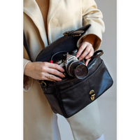 Bronkey Paris Leder Camera Bag Black