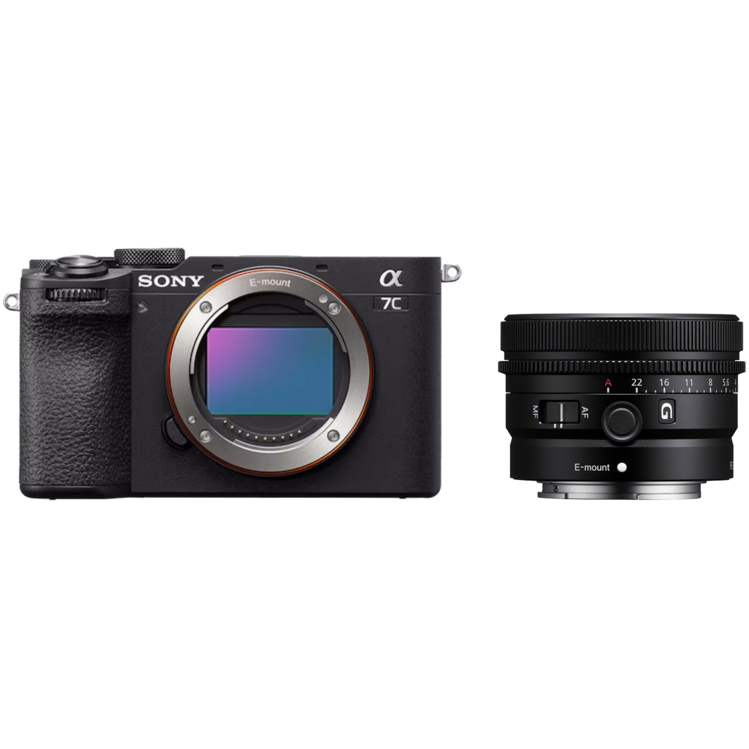 Sony Alpha 7C II schwarz mit FE 24mm F2.8 G 