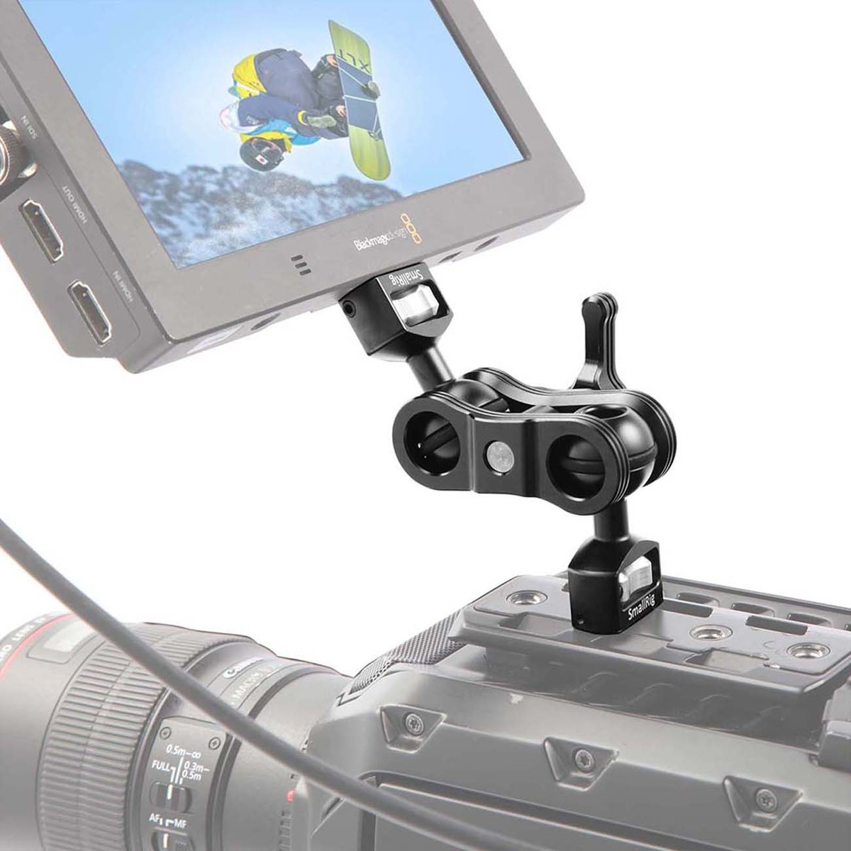 SmallRig 2070 Gelenkarm mit Doppel-Ballheads mit 1/4"-Schrauben